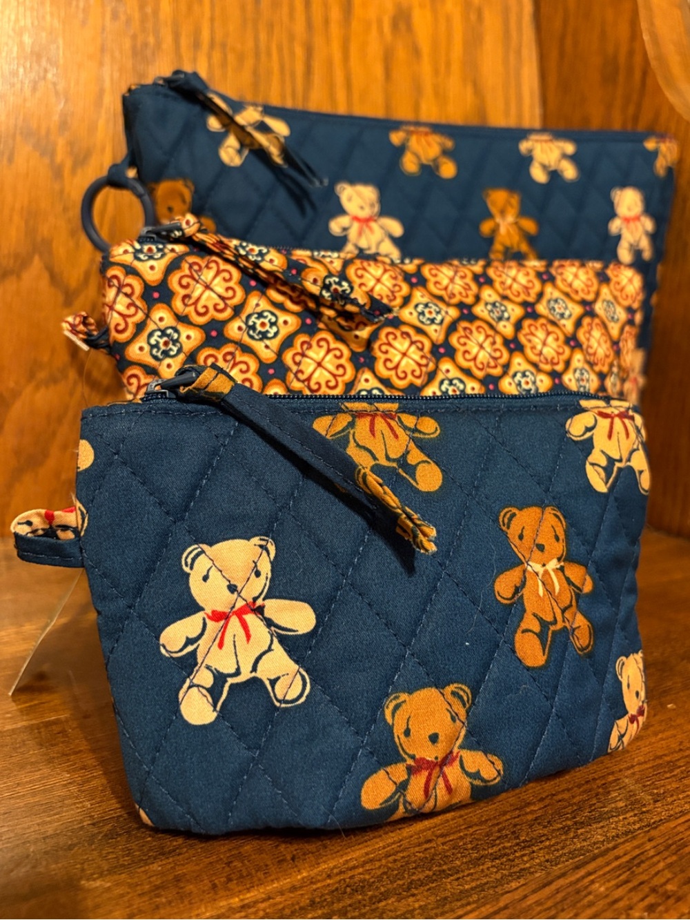NWT-Vera Bradley-3 Pouch Organizer Set-Bunch of Bears 🐻 Print-$85 - Picture 3 of 14